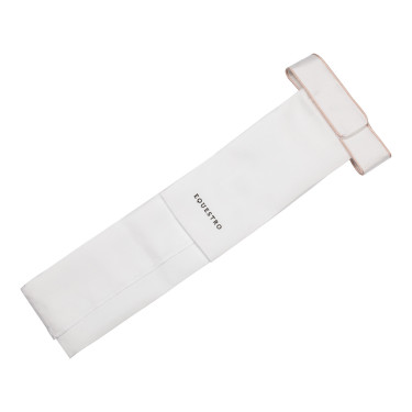 Dressuurstropdas met Strass-logo Equestro Wit / roze cameo