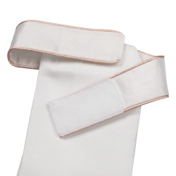 Dressuurstropdas met Strass-logo Equestro Wit / roze cameo