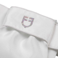Cravate de dressage avec Logo Strass Equestro Blanc / blanc Cravate de dressage avec Logo Strass Equestro Blanc / blanc