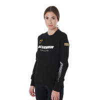 Sweat-shirt Ras-du-Cou Femme Scuderia Equestro Equestro Noir Sweat-shirt Ras-du-Cou Femme Scuderia Equestro Equestro Noir