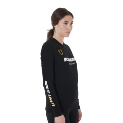 Sweat-shirt Ras-du-Cou Femme Scuderia Equestro Equestro Noir
