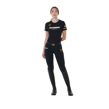 T-shirt Femme Scuderia Equestro en Coton Equestro T-shirt Femme Scuderia Equestro en Coton Equestro
