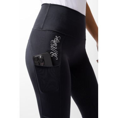 Legging taille haute Lara femme B Vertigo Bleu marine foncé / blanc Legging taille haute Lara femme B Vertigo Bleu marine foncé / blanc