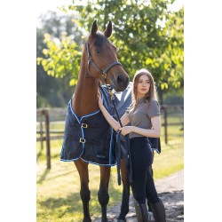 Couverture imperméable Glasgow 0 g Horze Bleu foncé Couverture imperméable Glasgow 0 g Horze Bleu foncé