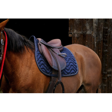 Zadeldek Equithème Brocart Marine Marineblauw