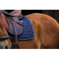 Zadeldek Equithème Brocart Marine Marineblauw Zadeldek Equithème Brocart Marine Marineblauw