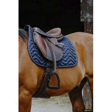 Zadeldek Equithème Brocart Marine Marineblauw