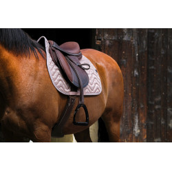 Tapis de selle Equithème Brocart Rose Tapis de selle Equithème Brocart Rose