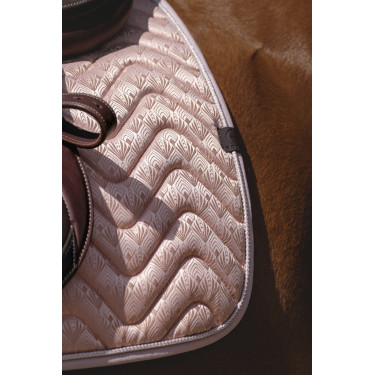 Tapis de selle Equithème Brocart Rose Tapis de selle Equithème Brocart Rose