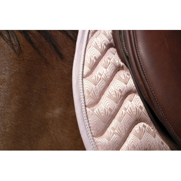 Tapis de selle Equithème Brocart Rose Tapis de selle Equithème Brocart Rose