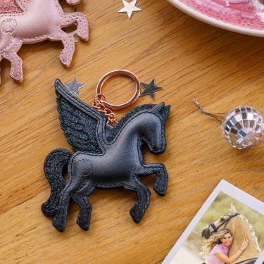 Porte-clés Imperial Riding Key To My Horse Noir métallique