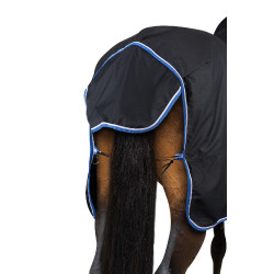Couverture d'extérieur légère Glasgow avec couvre-encolure Horze Bleu foncé Couverture d'extérieur légère Glasgow avec couvre-encolure Horze Bleu foncé