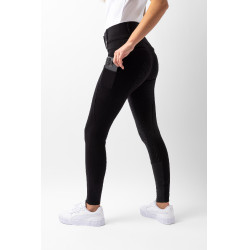 Broek met volledige grip voor alle seizoenen Horze Mira Zwart Broek met volledige grip voor alle seizoenen Horze Mira Zwart
