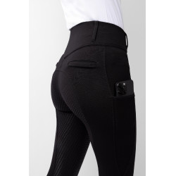 Broek met volledige grip voor alle seizoenen Horze Mira Zwart Broek met volledige grip voor alle seizoenen Horze Mira Zwart