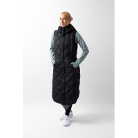 Lange mouwloze gewatteerde bodywarmer Gem B Vertigo Zwarte schoonheid Lange mouwloze gewatteerde bodywarmer Gem B Vertigo Zwarte schoonheid