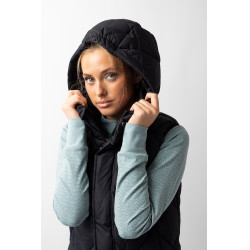 Doudoune longue sans manches rembourrée Gem B Vertigo Beauté noir