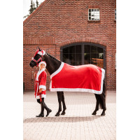 Kerstdeken Horze Rood