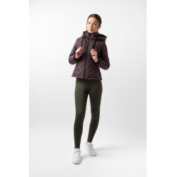 Doudoune femme Young Rider Imelda Horze Fudge / marron bordeaux