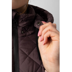 Doudoune femme Young Rider Imelda Horze Fudge / marron bordeaux