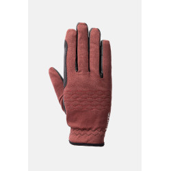 Gants d'équitation toutes saisons Jimena Horze Marron bordeaux