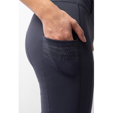 Halfseizoen legging Serena fullgrip Horze Marine inkt Marineblauw