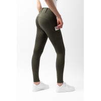 Legging taille haute Young Rider Aya pour femme Horze Kambada / dragon vert foncé Kaki