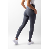 Broek Horze Mira kniestukken grip Stormblauw Broek Horze Mira kniestukken grip Stormblauw