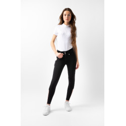 Horze hoge taille broek Young Rider Alena dames Zwarte schoonheid