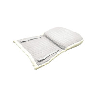 Amortisseur en Coton et Laine Polaire Synthétique Burioni Blanc