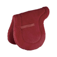 Tapis de selle ergonomique en polaire synthétique Burioni Bordeaux Tapis de selle ergonomique en polaire synthétique Burioni Bordeaux