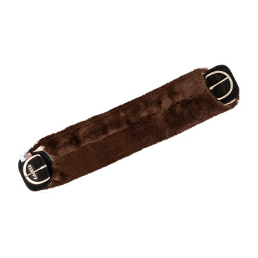 Western singelhoes van synthetische schapenvacht Burioni Bruin