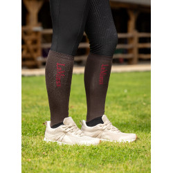 Chaussettes de concours LeMieux 2 paires Cinder Bordeaux Chaussettes de concours LeMieux 2 paires Cinder Bordeaux