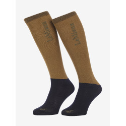 Chaussettes de concours LeMieux 2 paires Ginger Marron Chaussettes de concours LeMieux 2 paires Ginger Marron