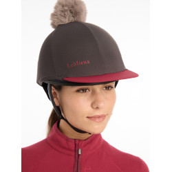 Toque My LeMieux voor helm Asgrauw Bordeaux