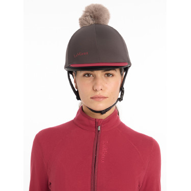 Toque My LeMieux voor helm Asgrauw Bordeaux