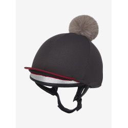 Toque My LeMieux voor helm Asgrauw Bordeaux