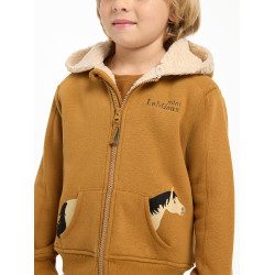Sweat à capuche LeMieux Zip Through Mini Charlie Ginger Marron