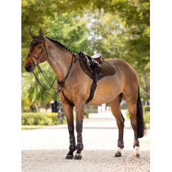 LeMieux Suede Close Contact Vierkant Zadeldek Alpine Bruin