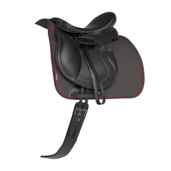 Tapis LeMieux Suede Dressage Square Cinder Bordeaux