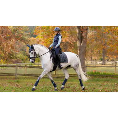 Tapis LeMieux Loire Classic Dressage Square Petrol Bleu