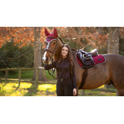 Tapis de selle mixte LeMieux Loire Classic GP Square Ember Bordeaux Tapis de selle mixte LeMieux Loire Classic GP Square Ember Bordeaux