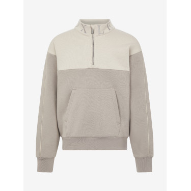 Pull LeMieux à fermeture éclair Quart Kate Young Rider Ash / Stone Gris