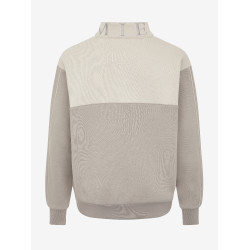 Pull LeMieux à fermeture éclair Quart Kate Young Rider Ash / Stone Gris