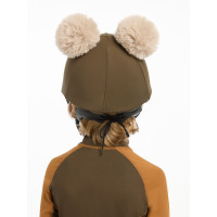 Toque double pompom Mini LeMieux Alpine Marron Toque double pompom Mini LeMieux Alpine Marron