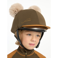 Dubbele pomponmuts Mini LeMieux Alpine Bruin
