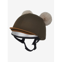 Toque double pompom Mini LeMieux Alpine Marron