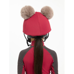 Toque double pompom Mini LeMieux Ember Bordeaux