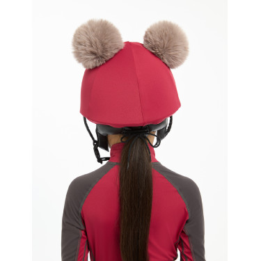 Toque double pompom Mini LeMieux Ember Bordeaux