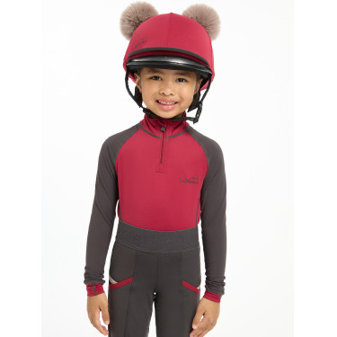 Toque double pompom Mini LeMieux Ember Bordeaux