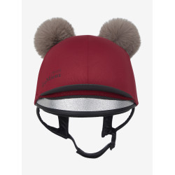 Dubbele pomponmuts Mini LeMieux Gloed Bordeaux